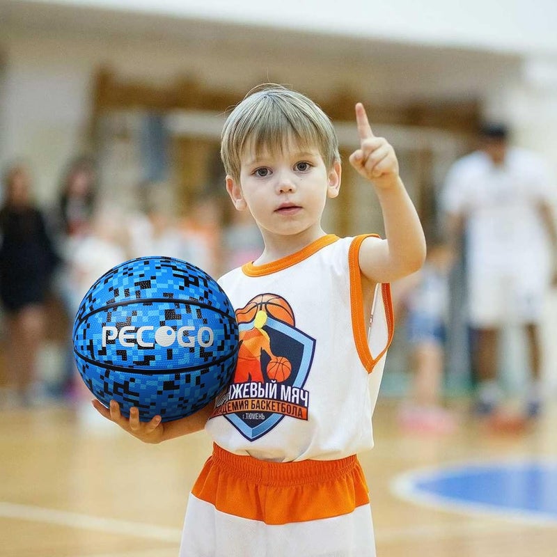 PECOGO Official Rubber Basketball Outdoor Indoor Mens Basketball Ball Size 3/4/5/6/7 for Kids Youth Teen Boys and Girls Gift Ideas(Without Pump) - Image 5